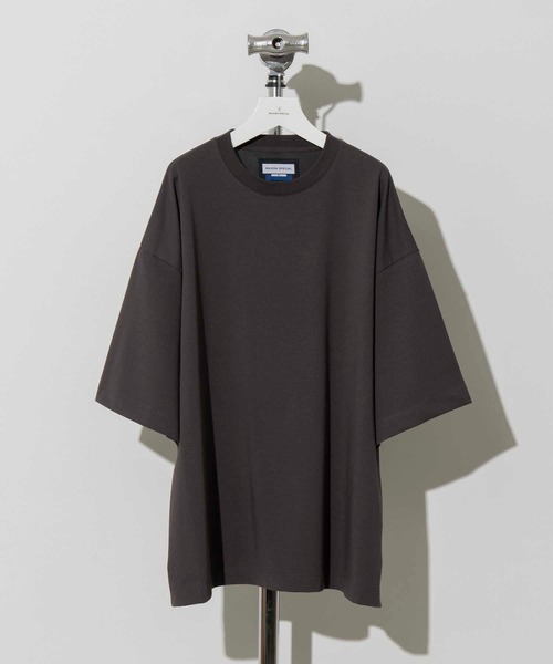 MAISON SPECIAL(メゾンスペシャル)の「《ユニセックスアイテム》ECILプレーティングプライムオーバークルーネックTシャツ【MAISON SPECIAL/メゾンスペシャル】(Tシャツ/カットソー・メンズ・ブラック/イエロー/オフホワイト/チャコールグレー/ラベンダー/ミント・0/1/2)」の16枚目の写真