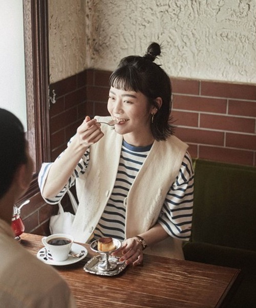 studio CLIP（スタディオクリップ）の「【MACOBAR×rikoさん&masatoさんご夫婦】コラボシャツ（Tシャツ/カットソー・レディース・その他1/その他2/その他3/その他4・MEDIUM/LARGE）」の3枚目の写真