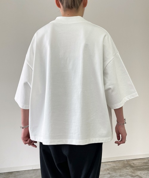 Munsingwear 防透け ストレッチ モックネック長袖シャツ