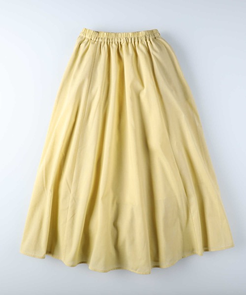 HONEYSUCKLE ROSE（ハニーサックルローズ）の「【HONEYSUCKLE ROSE】シャンブレーカラースカート（スカート・レディース・ベージュ/グリーン/オレンジ/パープル/イエロー・M/L）」の16枚目の写真