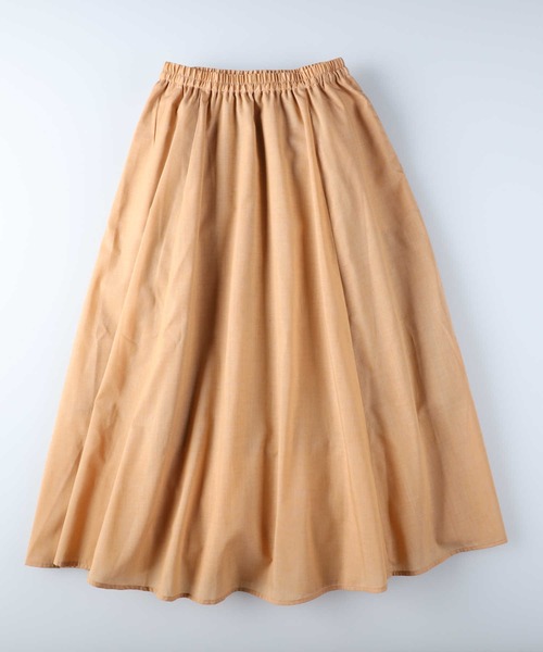 HONEYSUCKLE ROSE（ハニーサックルローズ）の「【HONEYSUCKLE ROSE】シャンブレーカラースカート（スカート・レディース・ベージュ/グリーン/オレンジ/パープル/イエロー・M/L）」の15枚目の写真