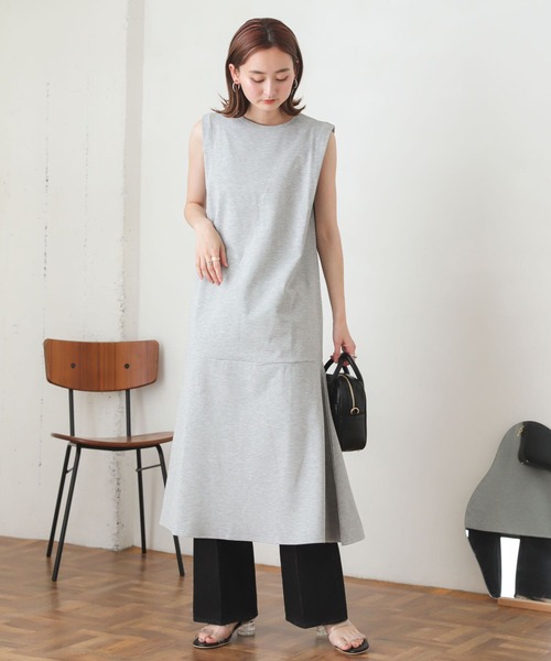 SENSE OF PLACE by URBAN RESEARCH(センスオブプレイスバイアーバンリサーチ)の「カットソーマーメイドワンピース(ワンピース・レディース・ブラック/グレー/アイボリー・ONE)」の19枚目の写真