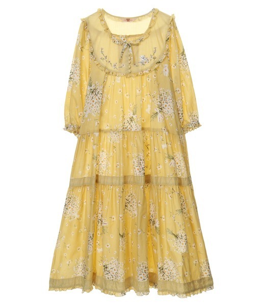 スマイリーマーガレットミディワンピース