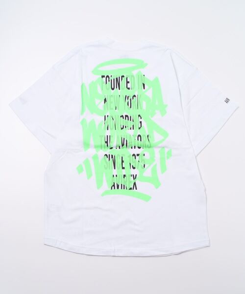 AVIREX(アヴィレックス)の「【×NEW ERA/ニューエラ】ショートスリーブ Tシャツ / S/S T-SHIRT / アヴィレックス/ AVIREX(Tシャツ/カットソー・メンズ・ホワイト/ブラック・MEDIUM/LARGE/X-LARGE)」の4枚目の写真