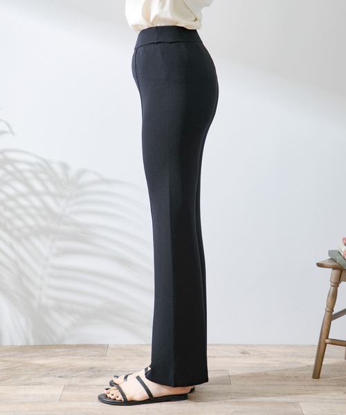 URBAN RESEARCH Sonny Label(アーバンリサーチサニーレーベル)の「接触冷感ストレートニットパンツ(その他パンツ・レディース・ブラック/グレー系その他/オフホワイト・FREE)」の20枚目の写真