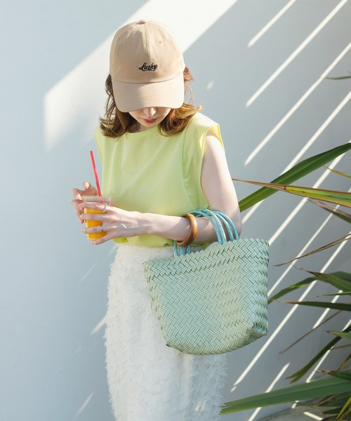 Kastane（カスタネ）の「ペーパータッチタンク（タンクトップ・レディース・イエロー/オフホワイト/ピンク・FREE）」の20枚目の写真