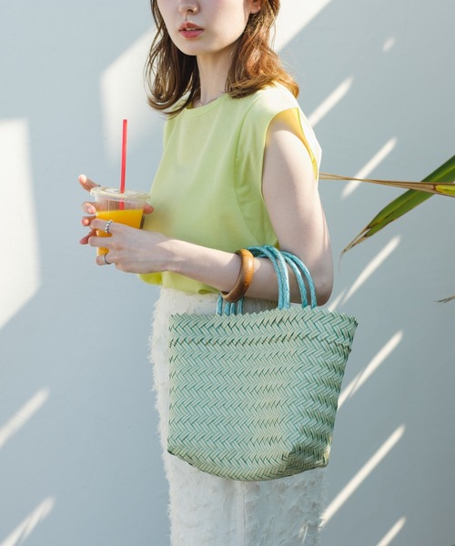 Kastane（カスタネ）の「ペーパータッチタンク（タンクトップ・レディース・イエロー/オフホワイト/ピンク・FREE）」の21枚目の写真