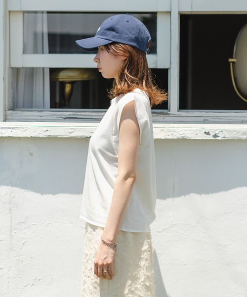 Kastane（カスタネ）の「ペーパータッチタンク（タンクトップ・レディース・イエロー/オフホワイト/ピンク・FREE）」の4枚目の写真