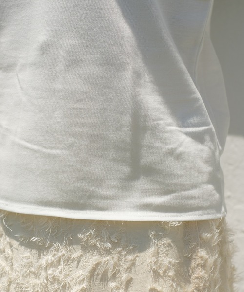 Kastane（カスタネ）の「ペーパータッチタンク（タンクトップ・レディース・イエロー/オフホワイト/ピンク・FREE）」の8枚目の写真