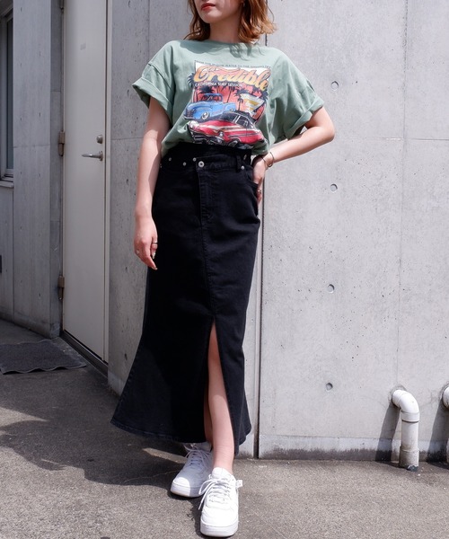 SPIRALGIRL(スパイラルガール)の「マーメイドデニムスカート(デニムスカート・レディース・ブラック/インディゴブルー・SMALL/MEDIUM)」の6枚目の写真