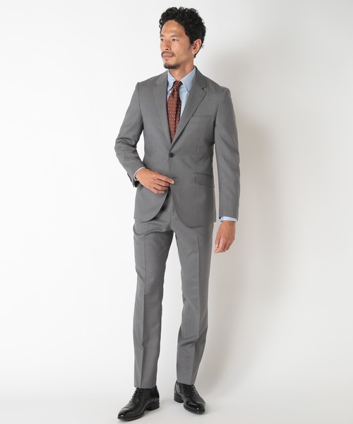 MEN'S BIGI（メンズビギ）の「へリンボン小紋柄ネクタイ（ネクタイ・メンズ・ネイビー/オレンジ・FREE）」の4枚目の写真