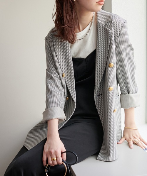 natural couture（ナチュラルクチュール）の「WEB限定/大人気リバイバル/おしゃれ金ボタンジャケット（テーラードジャケット・レディース・ベージュ/ネイビー/ブラウン系その他/その他2・FREE）」の17枚目の写真