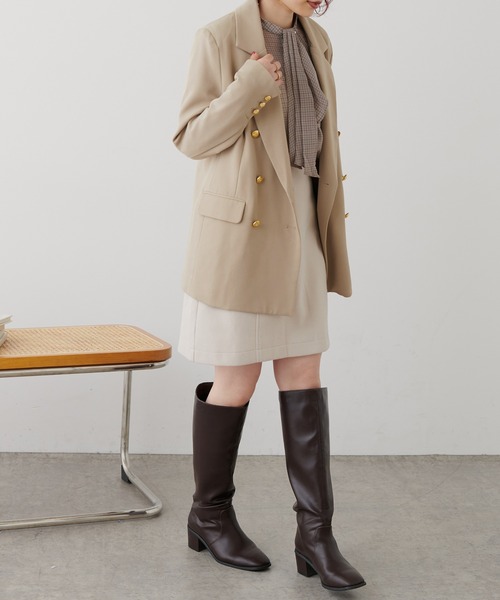 natural couture（ナチュラルクチュール）の「WEB限定/大人気リバイバル/おしゃれ金ボタンジャケット（テーラードジャケット・レディース・ベージュ/ネイビー/ブラウン系その他/その他2・FREE）」の21枚目の写真