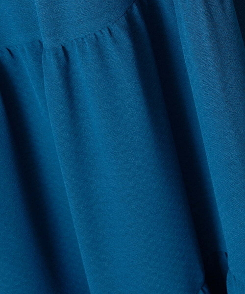 A de a.v.v（アードアー・ヴェ・ヴェ）の「配色ステッチパフスリーブティアードワンピ―ス（ワンピース・レディース・ブルー/ホワイト/ブラック・36/38）」の20枚目の写真