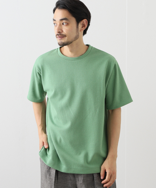 417 EDIFICE(フォーワンセブンエディフィス)の「ブークレーダンボールTシャツ(Tシャツ/カットソー・メンズ・ホワイト/チャコールグレー/ベージュ/グリーン/イエロー・MEDIUM/LARGE/SMALL)」の4枚目の写真