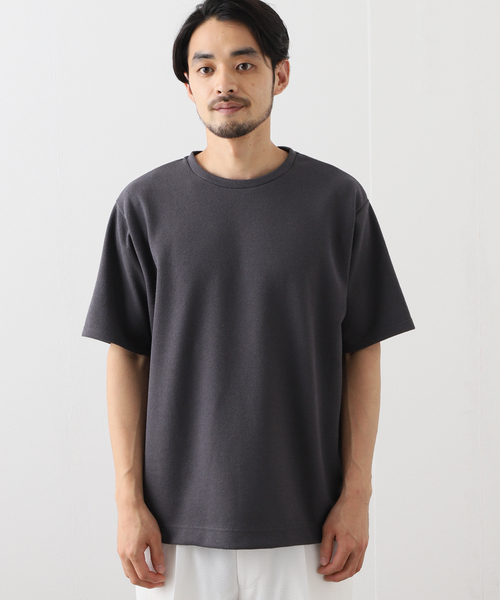 417 EDIFICE(フォーワンセブンエディフィス)の「ブークレーダンボールTシャツ(Tシャツ/カットソー・メンズ・ホワイト/チャコールグレー/ベージュ/グリーン/イエロー・MEDIUM/LARGE/SMALL)」の7枚目の写真