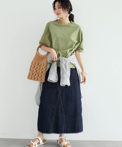 CRAFT STANDARD BOUTIQUE（クラフトスタンダードブティック）の「【追加】バンドカラーシャツ　＊◆（シャツ/ブラウス・レディース・グレー系その他2/ブルー系その他4/ブルー系その他6/オレンジ系その他7/オフホワイト・S/M/L）」の10枚目の写真