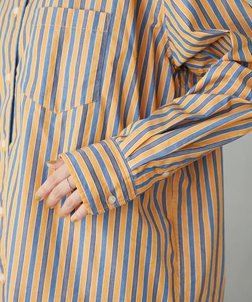 CRAFT STANDARD BOUTIQUE（クラフトスタンダードブティック）の「【追加】バンドカラーシャツ　＊◆（シャツ/ブラウス・レディース・グレー系その他2/ブルー系その他4/ブルー系その他6/オレンジ系その他7/オフホワイト・S/M/L）」の19枚目の写真