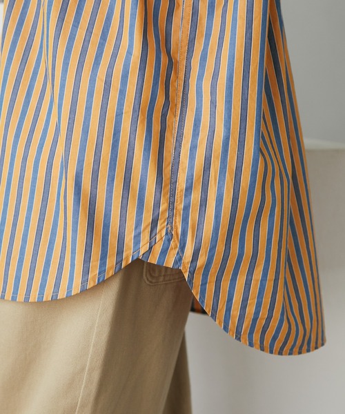 CRAFT STANDARD BOUTIQUE（クラフトスタンダードブティック）の「【追加】バンドカラーシャツ　＊◆（シャツ/ブラウス・レディース・グレー系その他2/ブルー系その他4/ブルー系その他6/オレンジ系その他7/オフホワイト・S/M/L）」の20枚目の写真