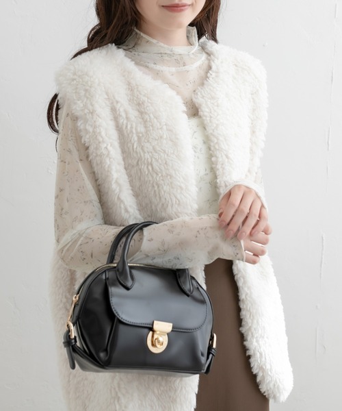 OLIVE des OLIVE（オリーブデオリーブ）の「プリントシアータートルインナー（Tシャツ/カットソー・レディース・サックスブルー/オフホワイト/ベージュ・FREE）」の19枚目の写真