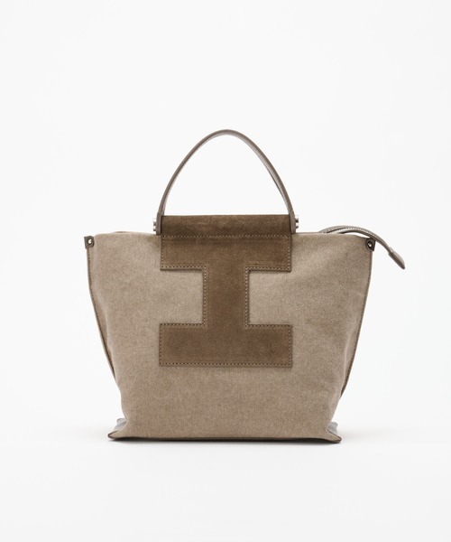 IACUCCI（イアクッチ）の「ソルベット S CANVAS/SUEDE/CERVO（トートバッグ・レディース・ブラウン/グレー・FREE）」の3枚目の写真