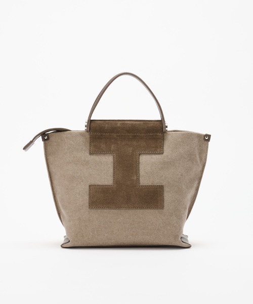 IACUCCI（イアクッチ）の「ソルベット S CANVAS/SUEDE/CERVO（トートバッグ・レディース・ブラウン/グレー・FREE）」の5枚目の写真