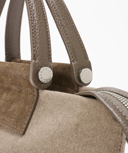 IACUCCI（イアクッチ）の「ソルベット S CANVAS/SUEDE/CERVO（トートバッグ・レディース・ブラウン/グレー・FREE）」の6枚目の写真