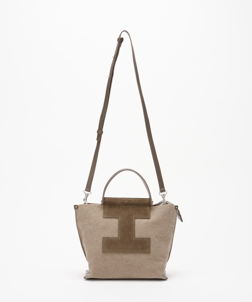 IACUCCI（イアクッチ）の「ソルベット S CANVAS/SUEDE/CERVO（トートバッグ・レディース・ブラウン/グレー・FREE）」の9枚目の写真