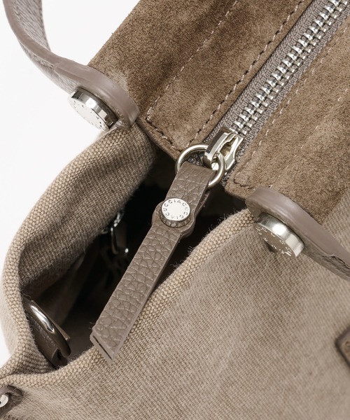 IACUCCI（イアクッチ）の「ソルベット S CANVAS/SUEDE/CERVO（トートバッグ・レディース・ブラウン/グレー・FREE）」の12枚目の写真