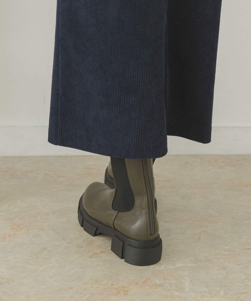 RODE SKO(ロデスコ)の「4.5センチサイドゴアブーツ(ブーツ・レディース・ブラック/オリーブ・36/37/38)」の4枚目の写真