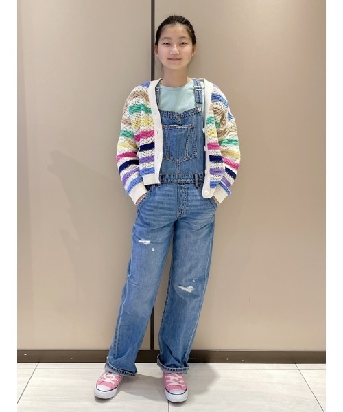 GAP（ギャップ）の「ウォッシュウェル ルーズオーバーオール (キッズ