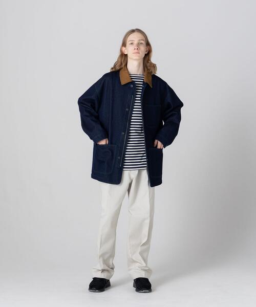 CITEN（シテン）の「＜CITEN＞デニムカバーオール（カバーオール・メンズ・ネイビー/コバルトブルー・FREE）」の4枚目の写真