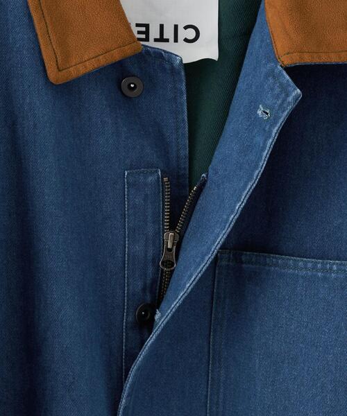 CITEN（シテン）の「＜CITEN＞デニムカバーオール（カバーオール・メンズ・ネイビー/コバルトブルー・FREE）」の18枚目の写真