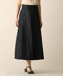 OPAQUE.CLIP | デニムシャンブレーフレアスカート(スカート)