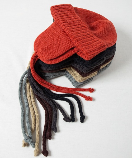 RACAL(ラカル)の「Dog-ear Tab Knit Watch / 耳当て付きニットワッチ(ニットキャップ/ビーニー・レディース・ブラウン/ベージュ/ブラック/グレー/ネイビー/チャコールグレー/オレンジ/アイボリー・FREE)」の13枚目の写真