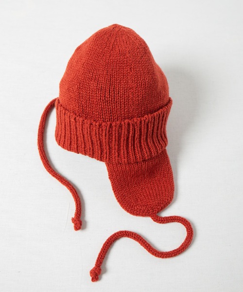 RACAL(ラカル)の「Dog-ear Tab Knit Watch / 耳当て付きニットワッチ(ニットキャップ/ビーニー・レディース・ブラウン/ベージュ/ブラック/グレー/ネイビー/チャコールグレー/オレンジ/アイボリー・FREE)」の18枚目の写真