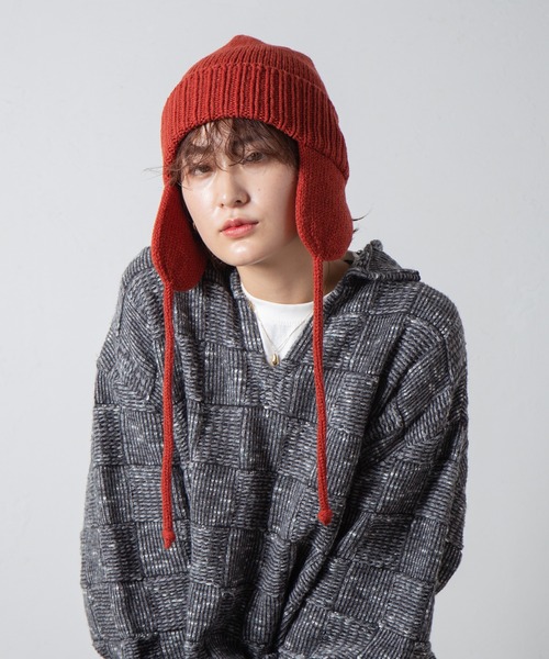 Dog-ear Tab Knit Watch / 耳当て付きニットワッチ（ニットキャップ