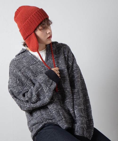 RACAL(ラカル)の「Dog-ear Tab Knit Watch / 耳当て付きニットワッチ(ニットキャップ/ビーニー・レディース・ブラウン/ベージュ/ブラック/グレー/ネイビー/チャコールグレー/オレンジ/アイボリー・FREE)」の20枚目の写真