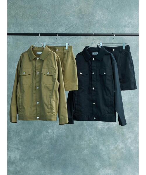 ENVYM（アンビー）の「ENVYM.ツイルジャケット（ブルゾン・レディース・カーキ/ブラック・FREE）」の11枚目の写真