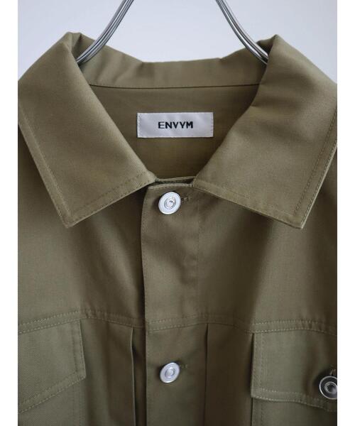ENVYM（アンビー）の「ENVYM.ツイルジャケット（ブルゾン・レディース・カーキ/ブラック・FREE）」の12枚目の写真
