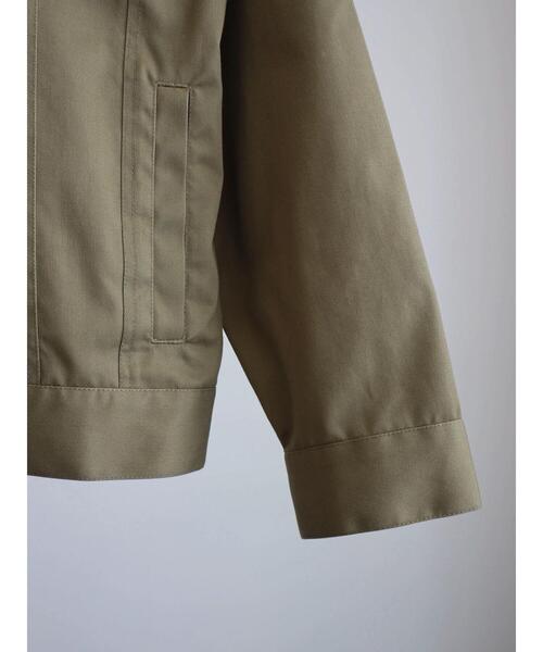 ENVYM（アンビー）の「ENVYM.ツイルジャケット（ブルゾン・レディース・カーキ/ブラック・FREE）」の13枚目の写真