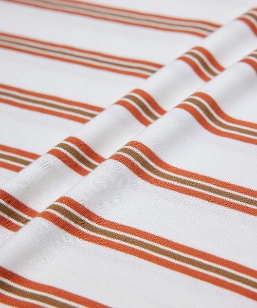 ROPE' PICNIC(ロペピクニック)の「【一部店舗限定】クレリック長袖ボーダーカットトップス(Tシャツ/カットソー・レディース・ホワイト/チャコールグレー/ダークパープル/グリーン系その他2・38)」の15枚目の写真