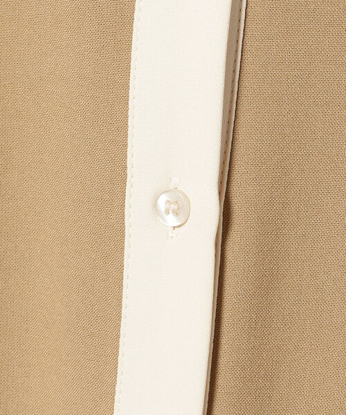 Ray BEAMS（レイビームス）の「Ray BEAMS / バイカラー ギャザー ワンピース（ワンピース・レディース・ブラック/ベージュ・ONE SIZE）」の19枚目の写真