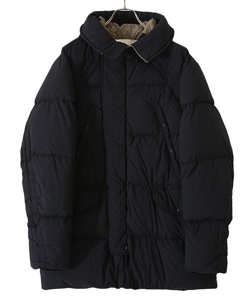 Ten-C（テンシー）の「Ten-C / テンシー：DECK DOWN PARKA GARMENT DYED NYLON TACTEL DOWN FILLING：TC-J0925[MUS]（ダウンジャケット/コート・メンズ・ブラック・48/50）」の4枚目の写真
