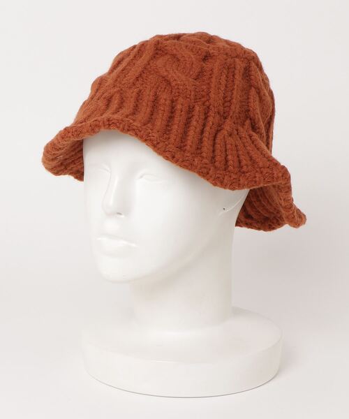 WC（ダブル シー）の「ニットバケットハット（ハット・レディース・ホワイト/ブラック/ブラウン・FREE）」の14枚目の写真