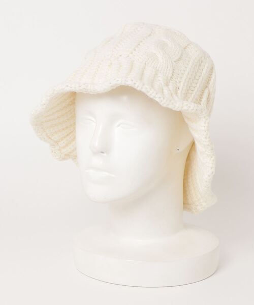 WC（ダブル シー）の「ニットバケットハット（ハット・レディース・ホワイト/ブラック/ブラウン・FREE）」の13枚目の写真