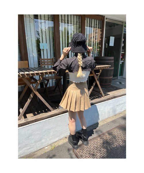 WC（ダブル シー）の「ニットバケットハット（ハット・レディース・ホワイト/ブラック/ブラウン・FREE）」の15枚目の写真