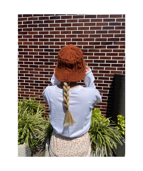 WC（ダブル シー）の「ニットバケットハット（ハット・レディース・ホワイト/ブラック/ブラウン・FREE）」の12枚目の写真