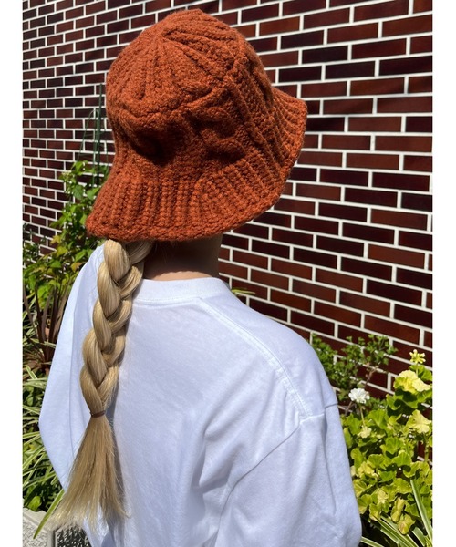 WC（ダブル シー）の「ニットバケットハット（ハット・レディース・ホワイト/ブラック/ブラウン・FREE）」の20枚目の写真