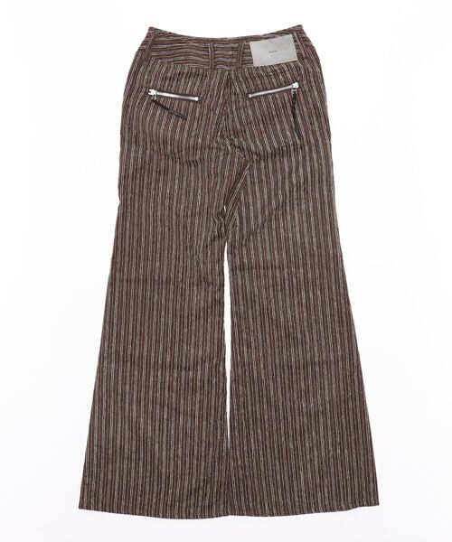 Name.（ネーム）の「【Name.】MULTI STRIPE FLARE PANTS（その他パンツ・レディース・ブラウン・1）」の2枚目の写真
